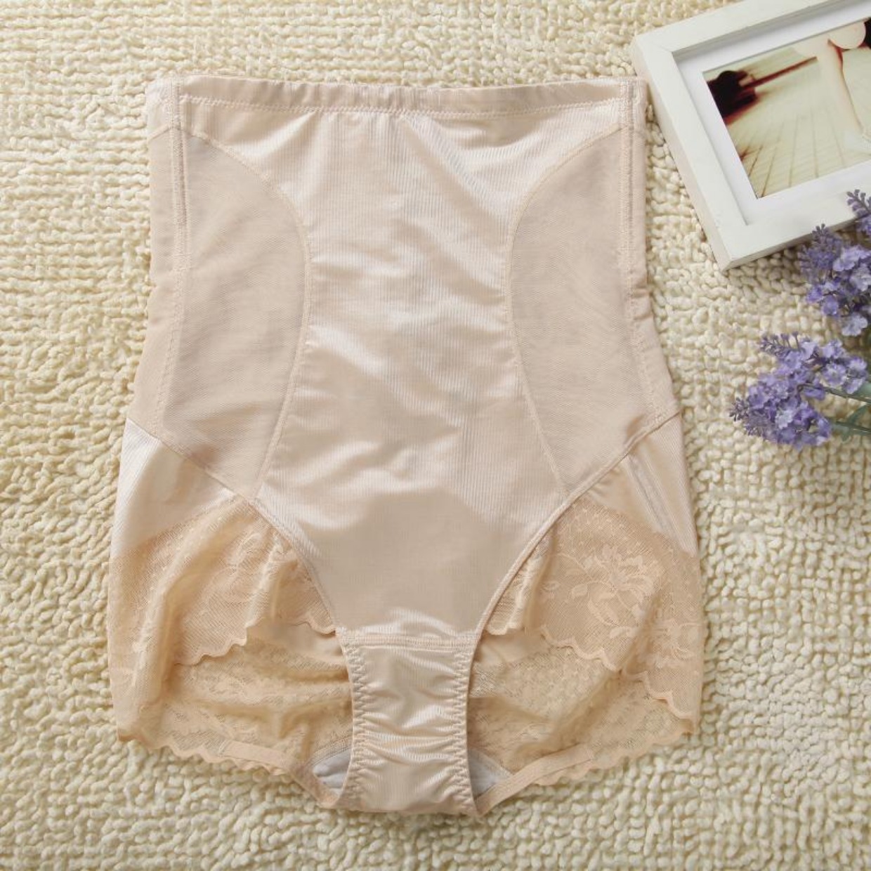 Ovisli chính hãng 2018 mới cơ thể định hình quần body 28571 quần đùi sau sinh quần lót cạp cao gen bụng