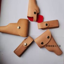  Film and television props soldiers spot quick-pull sleeve 77 type bullet sleeve 64 77 92 head layer scalper leather waist pistol sleeve