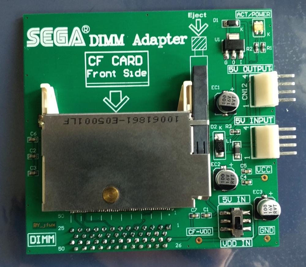 Plaque Shiga SEGA NAOMI 1 2 CF Card Game of cards A card can play all the shows 