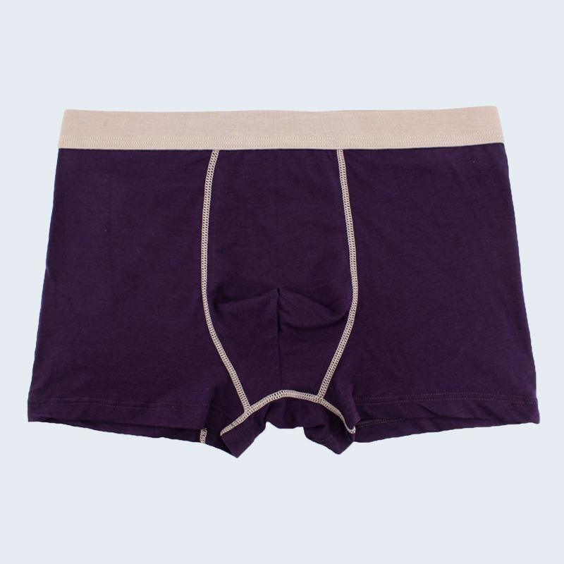 Bông của nam giới chân phẳng đồ lót bán buôn XL cộng với quần chất béo boyshort thanh niên cotton bốn góc quần đỏ