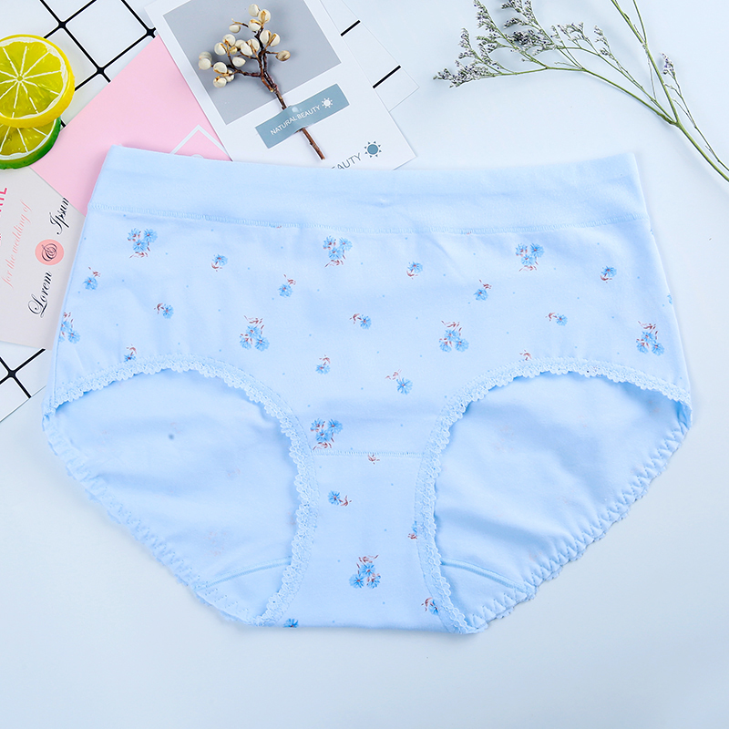 Đồ lót cotton in hoa, cô gái nhỏ ren hoa, cotton, thắt lưng, học sinh cấp ba dễ thương, quần đùi, nhỏ tươi quần lót calvin klein nữ chính hãng