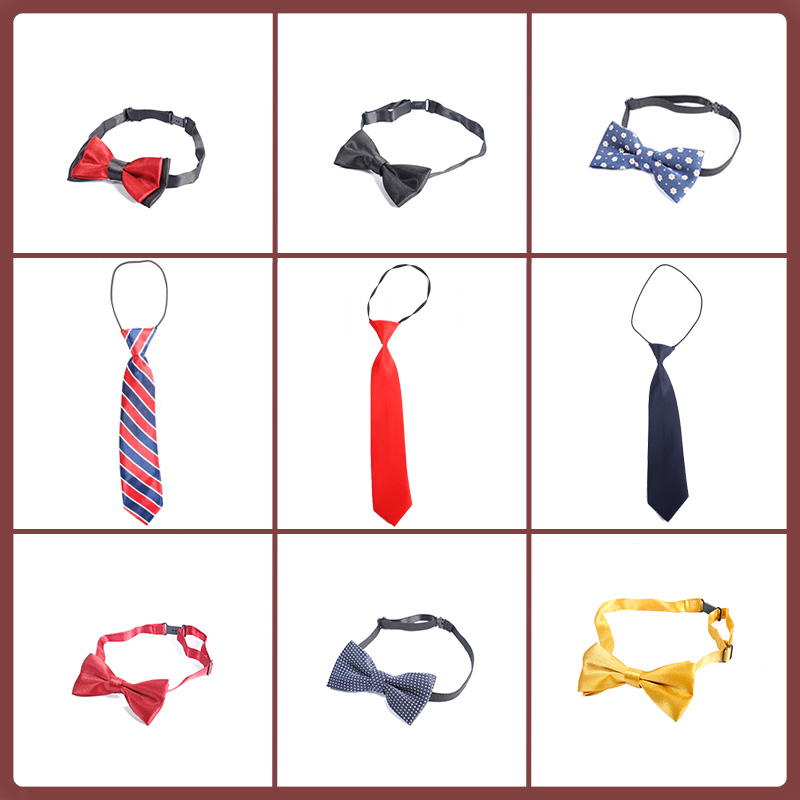 Children's children's British bow tie boys and girls primary and secondary school uniform performance bow tie multi-color variety