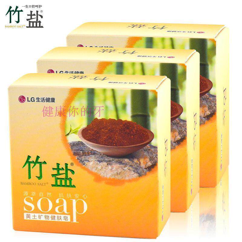 LG Bamboo Salt Loess Soap 110gx3 Special Pack Naturally contains multi-minerals to enhance skin resistance skin care