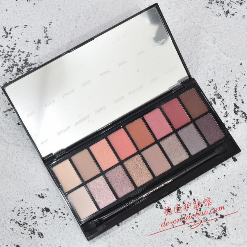 British makeup revolution 16 colored disk peach disc powder delicate and easy to color