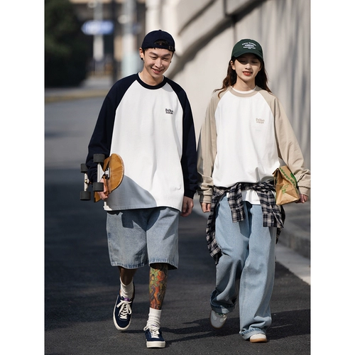 BELLKENIDEA Хлопковый японский лонгслив, свободный крой