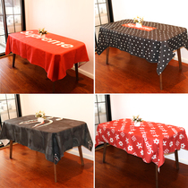 Tide brand table cloth cotton and linen rectangular modern simple European coffee table table table cloth Workbench computer table cloth