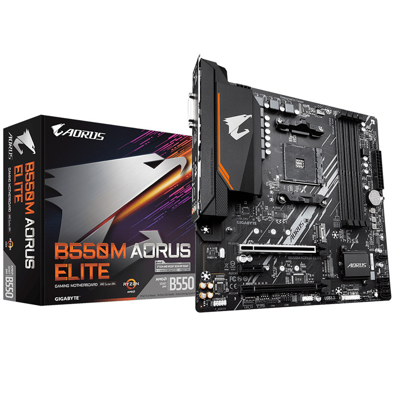 GIGABYTE B550M AORUS ELITE SMALL EAGLE AM4 INTERFACE SUPPORTS 3700X 3800X 3900X NEW