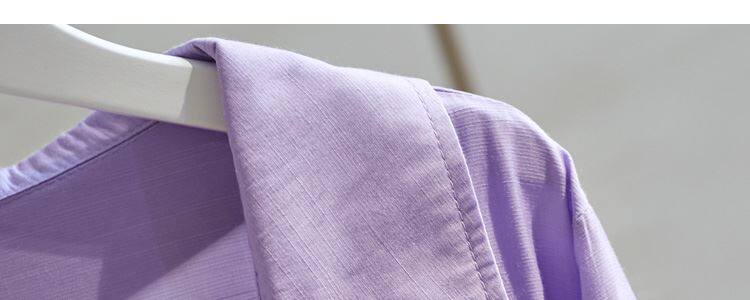 Одежда модная солнца защиты 白衬衫女半袖薄款夏季胖妹妹大码宽松显瘦系带短款上衣简约雪纺衫