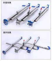  Stainless steel folding gypsum board cutting artifact 8-wheel hand-pushed roller type cutting and cutting one-second positioning special