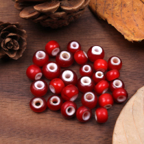 (Domestic spot) goros red glass beads single Japan lined up to buy Goro Takahashi GOROS