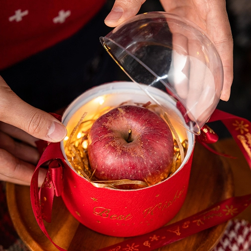 Apple, защитный амулет, портативная прозрачная подарочная коробка, рождественская детская упаковка, подарок на день рождения