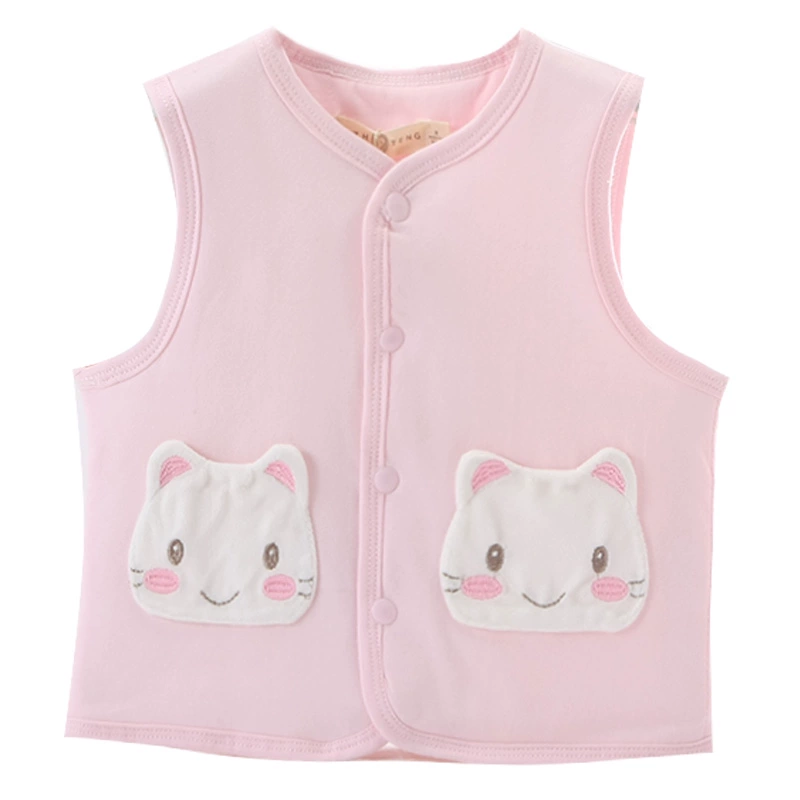 Áo vest cho bé mùa xuân và mùa thu quần áo cotton mỏng bông sơ sinh dễ thương siêu dễ thương nam nữ dễ thương áo vest ngoài ấm áp - Áo ghi lê