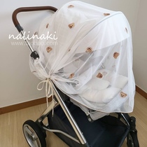 nalinaki Korean ins stroller mosquito net full cover universal baby stroller summer anti-mosquito cover breathable