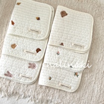 nalinaki homemade Korean pillow towel pure cotton quilted newborn baby children pure cotton imported cloud sheet flat pillow breathable