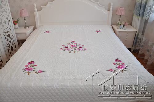 Hàn Quốc lily mùa hè được thêu giường bông bao gồm máy lạnh kép sử dụng được bông chéo gối có thể được trang bị với mật độ cao - Trải giường ga giường thun lạnh hàn quốc