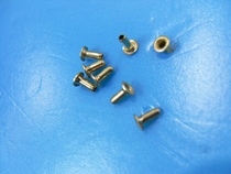 Hooded hollow copper rivet through plate back (fixed)hollow copper corns 1 5*4MM