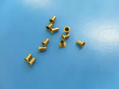 Hooded double-through core rivet single tube machine plate ordering hollow Brass Eye Nail outer diameter 1 5 * rod length 2 5MM