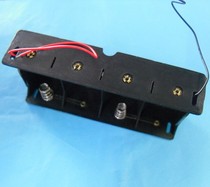 Install four sections No. 1 No. 4 No. 1 in series 6 volts (side by side) D size large black battery box with conductive wire without cover