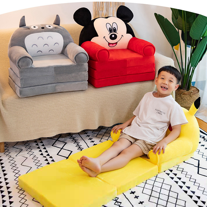 Children's folding sofa tri-fold cartoon princess small chair kindergarten tatami baby back seat boy and girl
