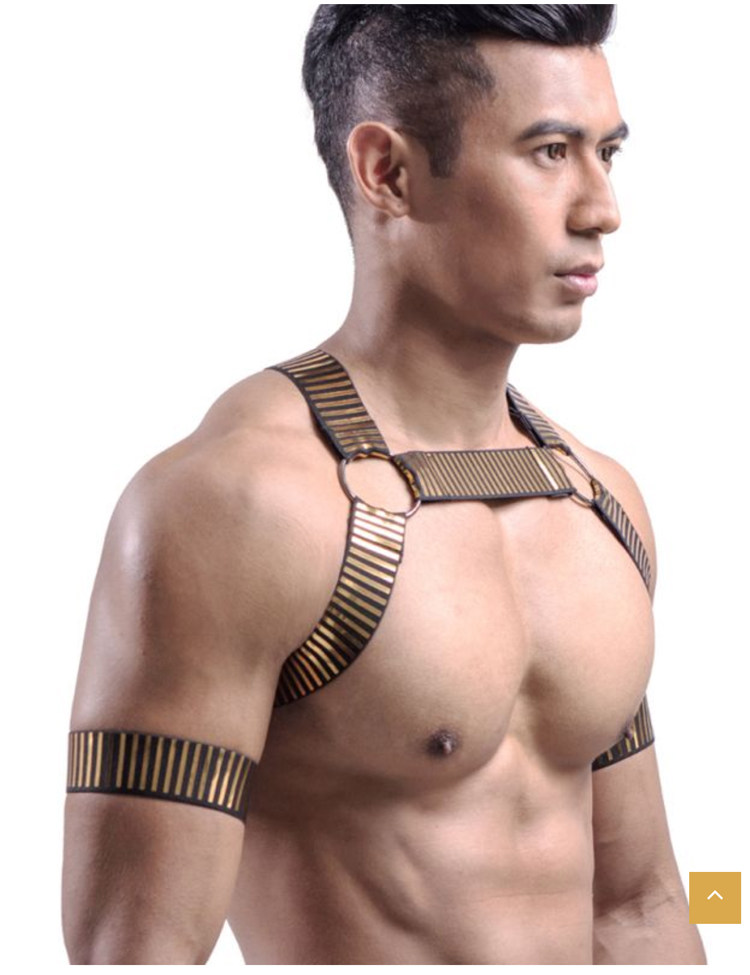 Men's Thickened Breast Belt Fitness Underwear Sexy Shapewear Muscle Sports Party Gay Nightclub Stage Performance Attack