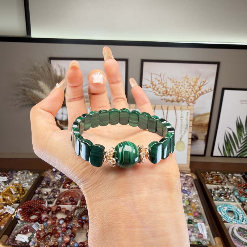 Natural Malachite Hand Sign