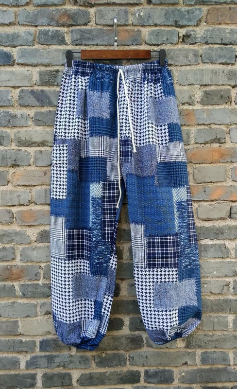 Southeast Asia Thailand Burmese Malaysia Yunnan Ethnic Style Cotton and Linen Printed Wide-Leg Bloomers Autum Nine-Point Pants