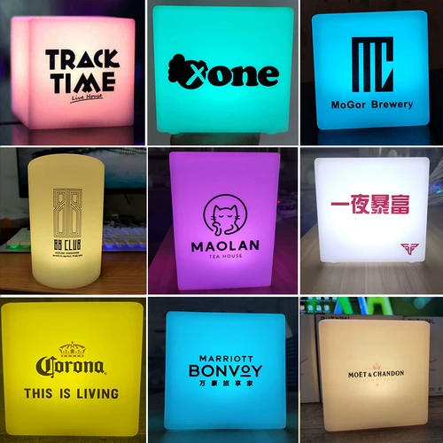 Креативный светильник для гостиной, барная настольная лампа, с печатью вашего логотипа, делается под заказ