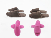 10 pairs of non-disposable slippers White coral velvet slippers Home slippers Room half-pack slippers