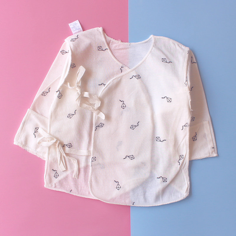 Smell Smell Bear Sweatcloth Jacquard Sweatshirt Blouse Newborn summer ultra-thin kimono and pure cotton jacquard air conditioning Shirt 52-59