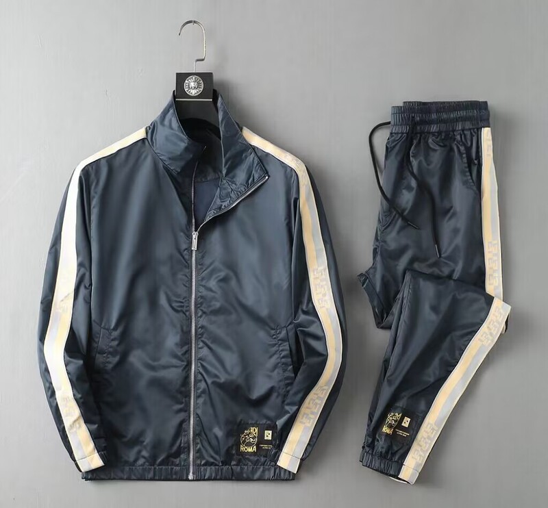 2026 Spring and Autumn New Sports Suit Men's Printed Ff Jacket Little Monster Casual Sweatpants Lafayette Two-Piece Set 2026 Spring and Autumn New Sports Suit Men's Printed Ff Jacket Little Monster Casual Sweatpants Lafayette Two-Piece Set