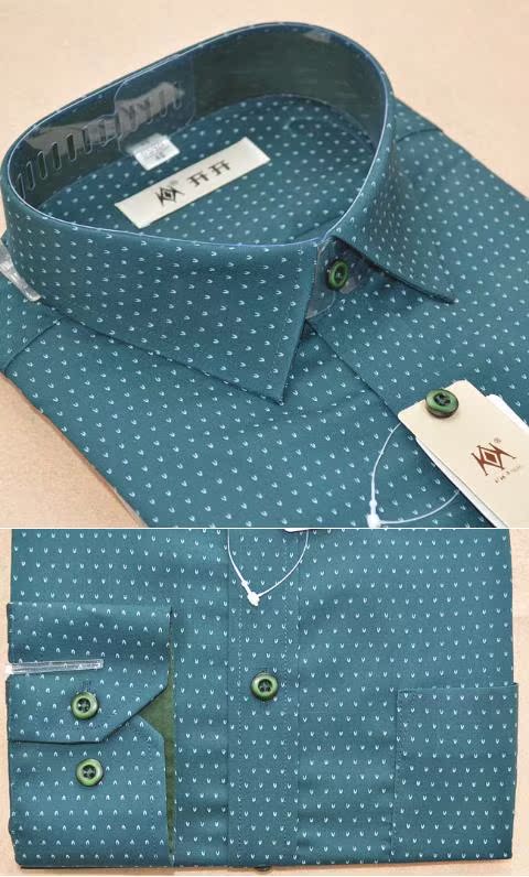 Mới mở xuân nam áo dài tay kinh doanh phiên bản mỏng của thời trang khâu nhỏ cổ áo sơ mi thủy triều trung niên áo sơ mi cộc tay nữ