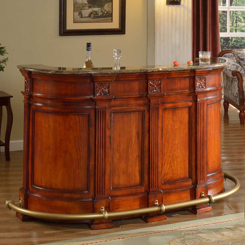 American country solid wood bar European cash register cabinet Bar table Pastoral high-end household table Partition table spot