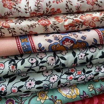 Чистое хлопковое печать искусственный хлопок, тонкие хлопковые кусочки из ткани летней одежды 2,1-8,1 Юань/кусок