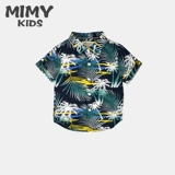 Летняя тонкая рубашка для мальчиков для отдыха, детская куртка, короткий рукав