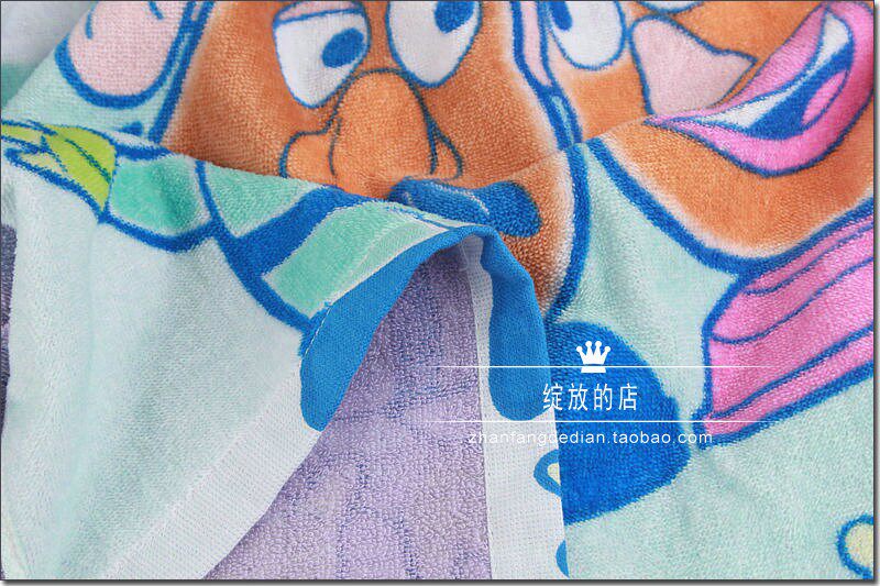 Полотенце 日单纯棉割绒印花美乐蒂库洛米玩具总动员卡通浴巾柔软吸水亲肤 OTHER