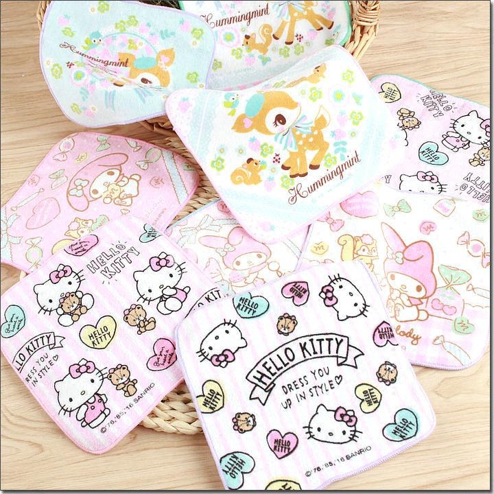 Part of the slightly flawless foreign trade out of Japan original single kitten Melody Doraemon A dream cartoon handkerchief with a mini-spat towel cushion cloth