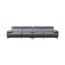 Left and right leather sofa first layer cowhide living room European style sofa modern light luxury small and medium-sized apartment corner furniture 5125