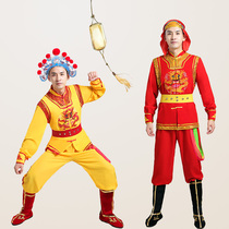 The Mens Beat Drum Dance Dragon Dance Lion Long Sleeve Waist Drum Clothing Racing Dragon Boat New Shoots Song Performance Out of the Gong Drum Performance