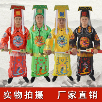 Dynasty Mahan Zhang Long Zhao Hu Drama Opera Opera Costume Drama Group Performance Clothes Tolerance of Bonded Bondage Groups Vest Full Set