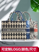 Барсетка, модная вместительная и большая льняная сумка для выхода на улицу, шоппер для путешествий, коллекция 2023, делается под заказ