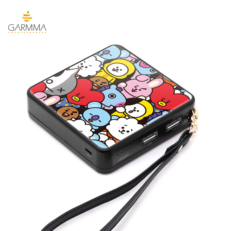 BTS Bangtan Boys BT21 sạc Po 10.000 mA kép USB khối Android điện thoại di động của Apple - Ngân hàng điện thoại di động sạc dự phòng mobile