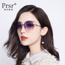 Pasha glasses star with big frame fashion tide sun glasses female classic gradient color thin face sunglasses can be equipped with degrees