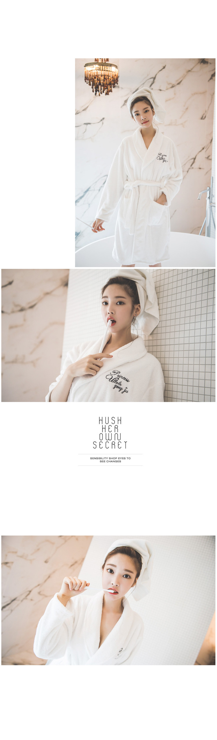 Peignoir jeunesse peignoir blanc - Ref 592443 Image 12