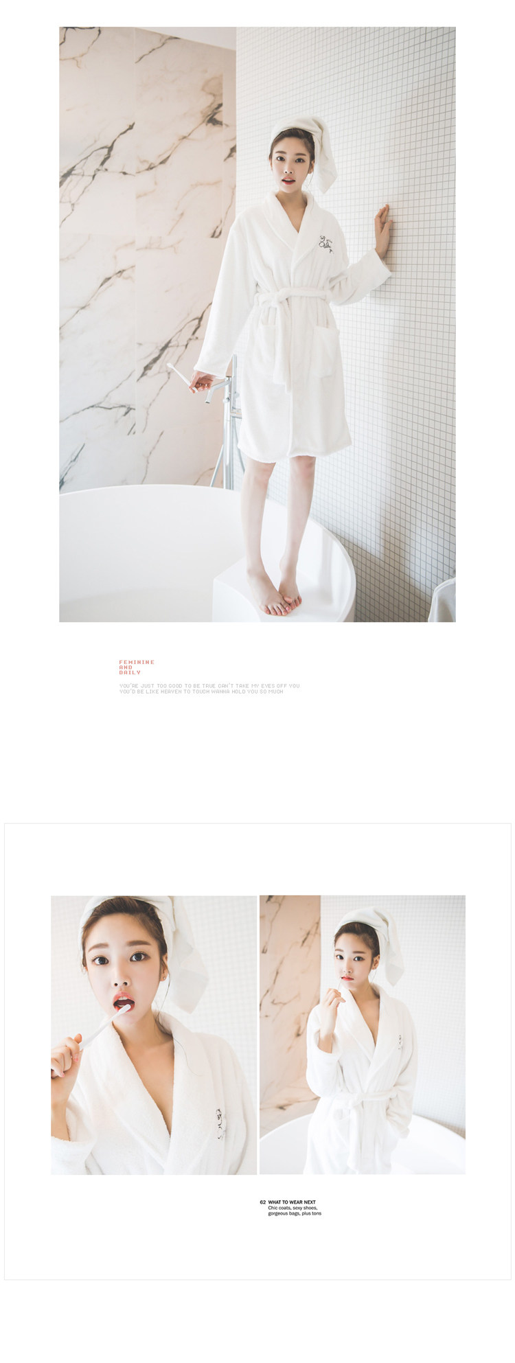 Peignoir jeunesse peignoir blanc - Ref 592443 Image 13