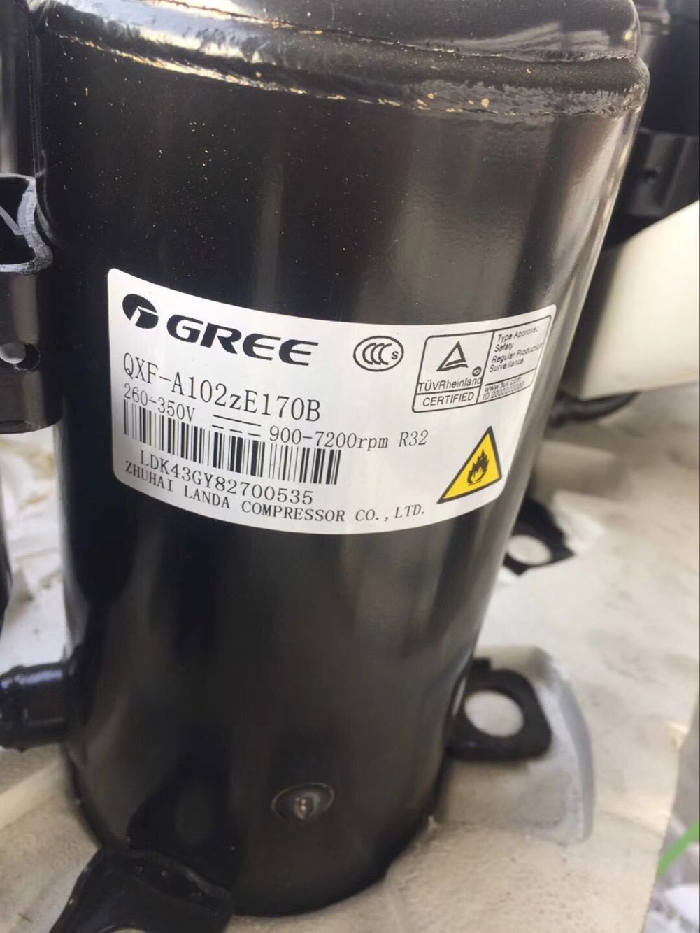 QXF-A102zE170B QXF-Ａ096ZE190A new original inverter air conditioning compressor R32