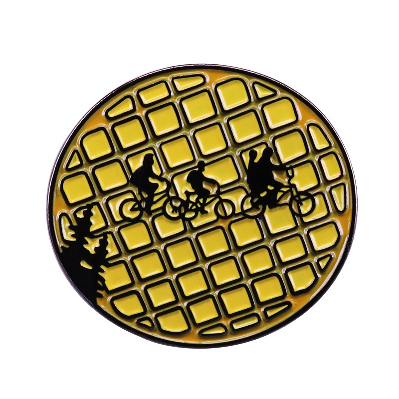 Stranger Things Bicycle Eleven Waffle Pin Stranger Things Bicycle Eleven Waffle Pin