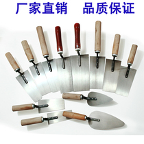 Plasterer gray spoon spatula trowel trowel large thick tile tool Bricklayer tile dish knife Gray shovel