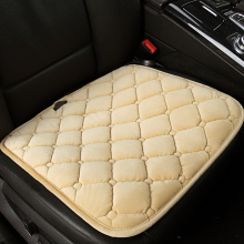 毛绒面料!汽车冬季单座小方垫