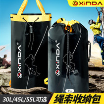 Xinda outdoor rock climbing rope bag caving rescue adventure equipment bag canyoning drainage backpack rope storage bag backpack