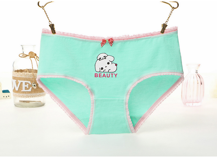 Bốn mùa phim hoạt hình anime cotton eo thấp cô gái đồ lót sinh viên cotton kích thước lớn eo chất béo tóm tắt hộp quà tặng quần lót nữ đẹp
